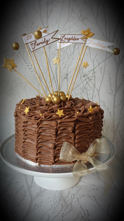 chocolate buttercream ruffle cake    birthday celebration