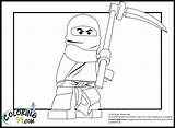 Cole Ninjago Lego Coloring Pages Ninja Ministerofbeans Team sketch template