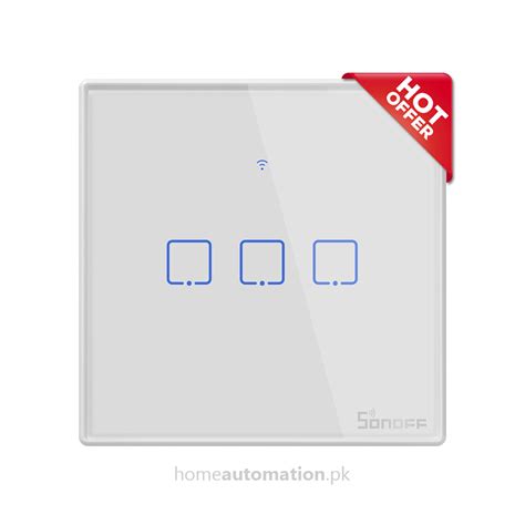 sonoff wifi wall switch  gang tx series home automation pakistan