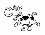 Cow Cartoon Vector Stock Illustration Coloring Coloringcrew Dairy Depositphotos Book Farm sketch template