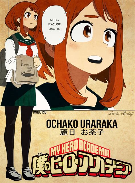 ochako uraraka boku no hero academia [colored] by