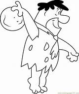 Coloring Fred Flintstone Bowling Pages Drawing Color Printable Cartoon Coloringpages101 Characters Online Getdrawings sketch template
