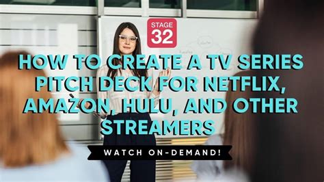 create  tv series pitch deck  netflix amazon hulu