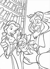 Beast Beauty Coloring Pages Movie sketch template