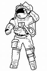 Astronaut Coloring Clipart Drawing Apollo Pages Suit Realistic Kids Line Space Cliparts Getdrawings Color Printable Print Clipground Library Getcolorings sketch template