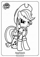 Coloring Applejack Pages Mlp Printable Pdf Whatsapp Tweet Email sketch template