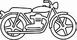 Motorcycle Drawing Simple Line Getdrawings sketch template