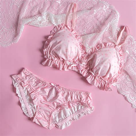2021 Cute Pink Womens Underwear Underwear Sakura Girl Japanese Kawaii