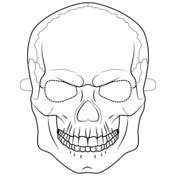 halloween masks coloring pages  printable pictures