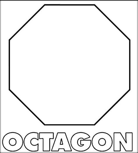 octagon shape printable
