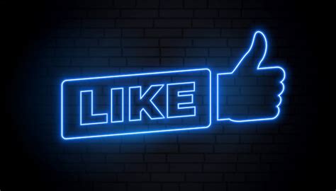 social media like sign in neon style paid ad paid