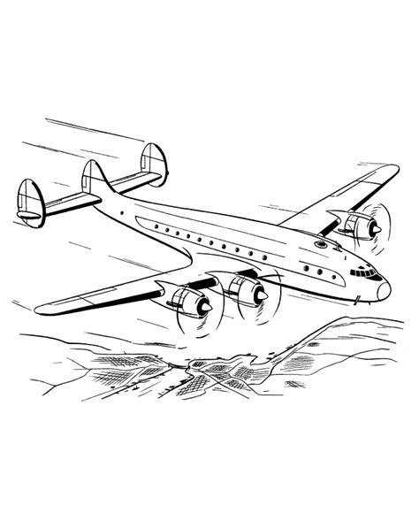 printable airplane coloring pages  kids