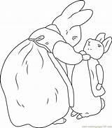 Rabbit Peter Potter Beatrix Coloring Pages Characters Coloringpages101 Drawing Cartoon Getdrawings Getcolorings Illustration Color Lottie sketch template