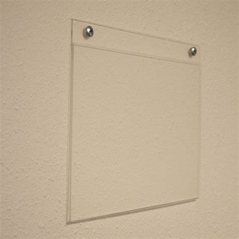 acrylic wall mount sign holder landscape