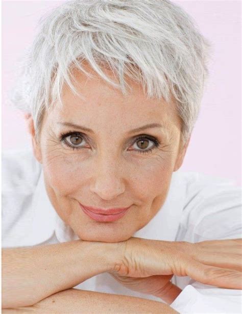 Older Ladies Pixie Cut Grey Hair Wig Uk