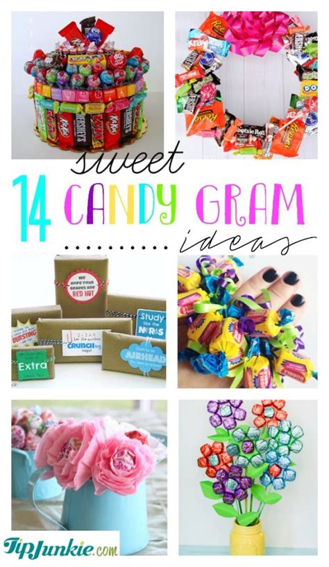 sweet candy gram ideas tip junkie