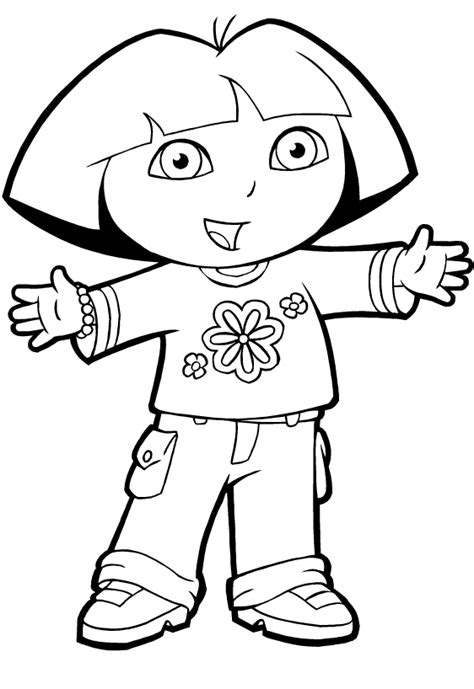 dora  explorer coloring pages learn  coloring