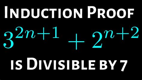 Mathematical Induction With Divisibility 3 2n 1 2 N 2 Is