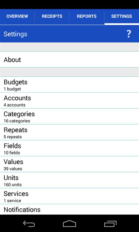 receipts android english evernote app center