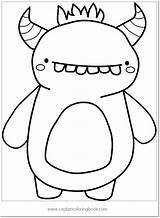 Monster Coloring Pages Edit Am sketch template