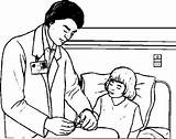 Doctor Patient Coloring Medical Control Condition Pages Coloringsky Doctors Kids sketch template