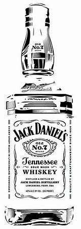 Daniels Flasche Botella Botellas Vorlagen Whiskey Stencils Dxf Garrafa Whisky Vectorizados Pyrography Glasgravur Molde Schattenbilder Druckvorlagen Plotten Silhouet Bebidas Impresion sketch template