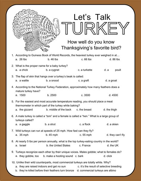 thanksgiving trivia games  printable