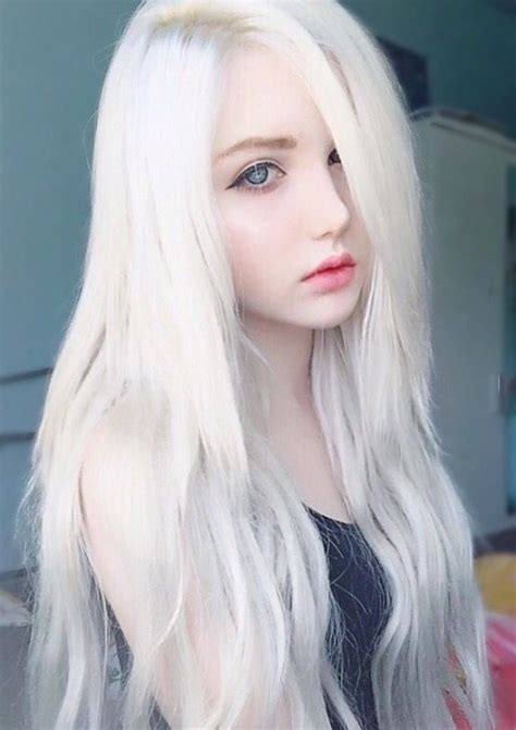 albino hair tumblr