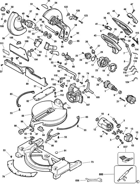 dewalt  miter  parts diagram