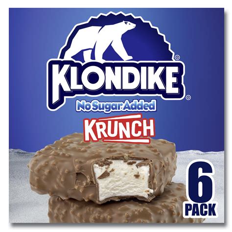 klondike frozen dairy dessert bars krunch ice cream alternative