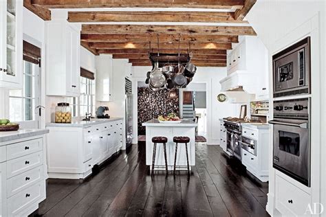 wood beam ceiling ideas   touch  rustic charm  architectural digest