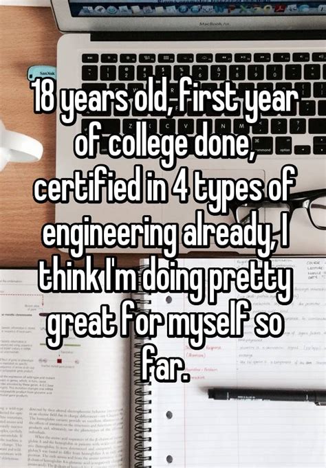 18 years old first year of college done certified in 4 types of