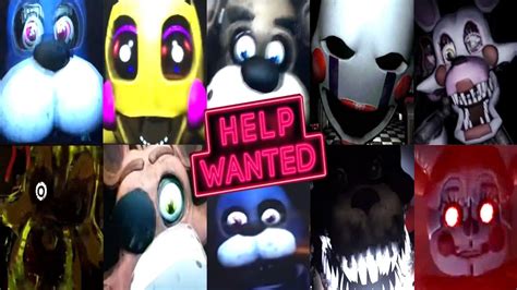 Five Nights At Freddy S Vr Help Wanted All Jumpscares