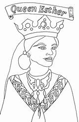 Coloring Pages Queen Esther Kids Printable Getcolorings Color sketch template