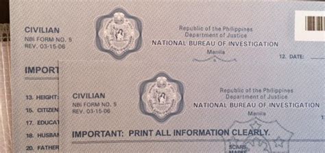 Nbi Clearance Application Form Philippines