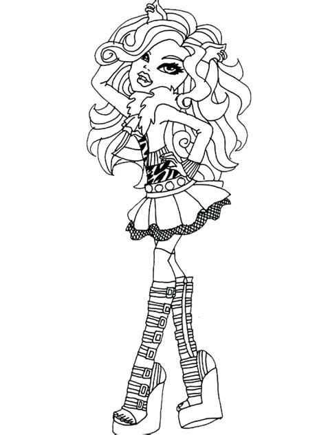 monster high coloring pages frankie stein  getdrawings