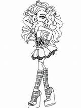 Monster High Coloring Pages Clawdeen Wolf Printable Frankie Drawing Stein Kids Color Haunted Dolls Mattel Printables Drawings Characters Getdrawings Print sketch template