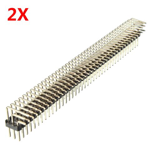 pcs mm xp male pins  row  angle pin header sale