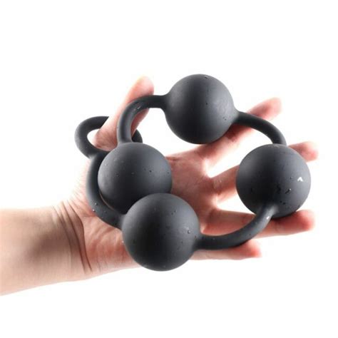 Lovei Pure Silicone Anal Beads Plug Chain Heart Shape Pleasure Sex Toy