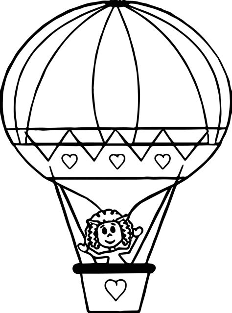 balloon coloring pages printable  getdrawings
