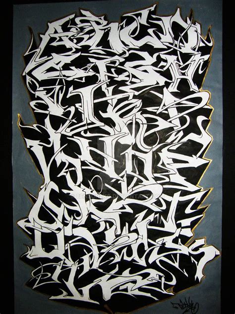 alphabets  bensonlkgdeviantartcom  atdeviantart graffiti alphabet