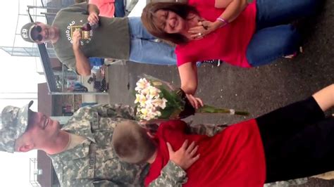Soldier S Surprise Visit To His Mom Youtube