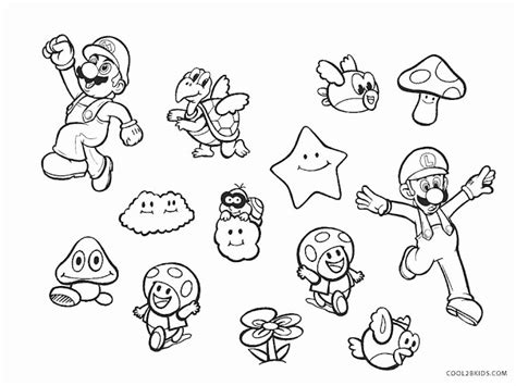 bit mario coloring pages