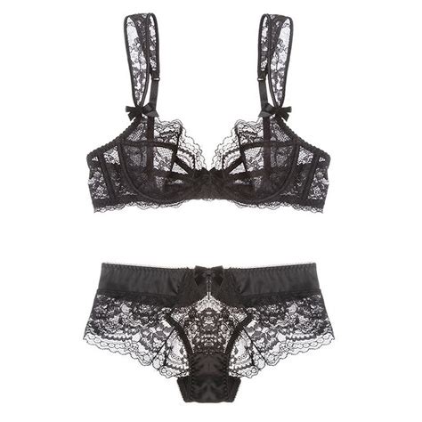 new lace sexy bra suit summer embroidery ultra thin section gather