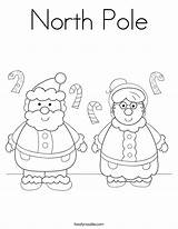 Pole North Coloring Pages Santa Claus Color Built California Usa Mrs Getcolorings sketch template