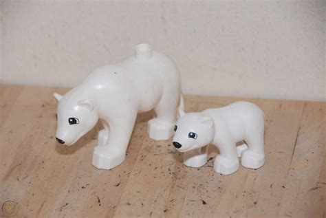 lot   lego duplo polar bear mom  cub