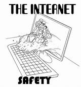 Safety Internet Coloring Tips Children Pages Teaching Resources sketch template