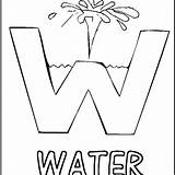 Water Coloring Pages Land Underwater Plants Bottle Printable Getcolorings Sheets Cycle Simple Color Kids sketch template