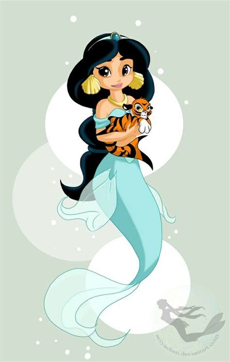 Mermaid Jasmine Mermaid Disney Disney Art