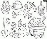 Gold Coloring Pages Colouring Tools Kids Panning Rush Mining sketch template